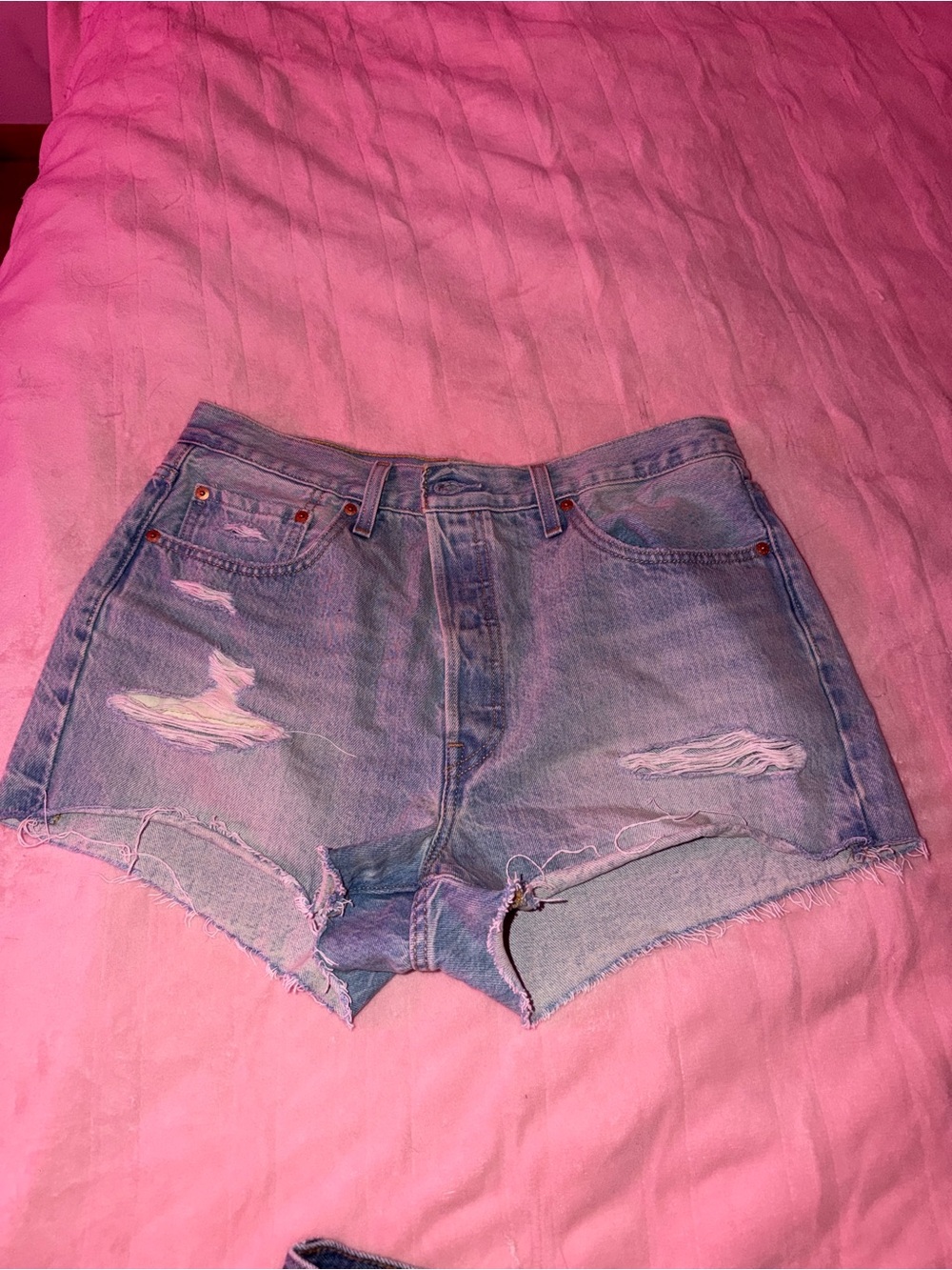 Levi's Women's Distressed Denim Shorts